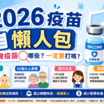 《2026 疫苗懶人包》公費疫苗有哪些？一定要打嗎？長者、兒童接種對象與補助完整解析
