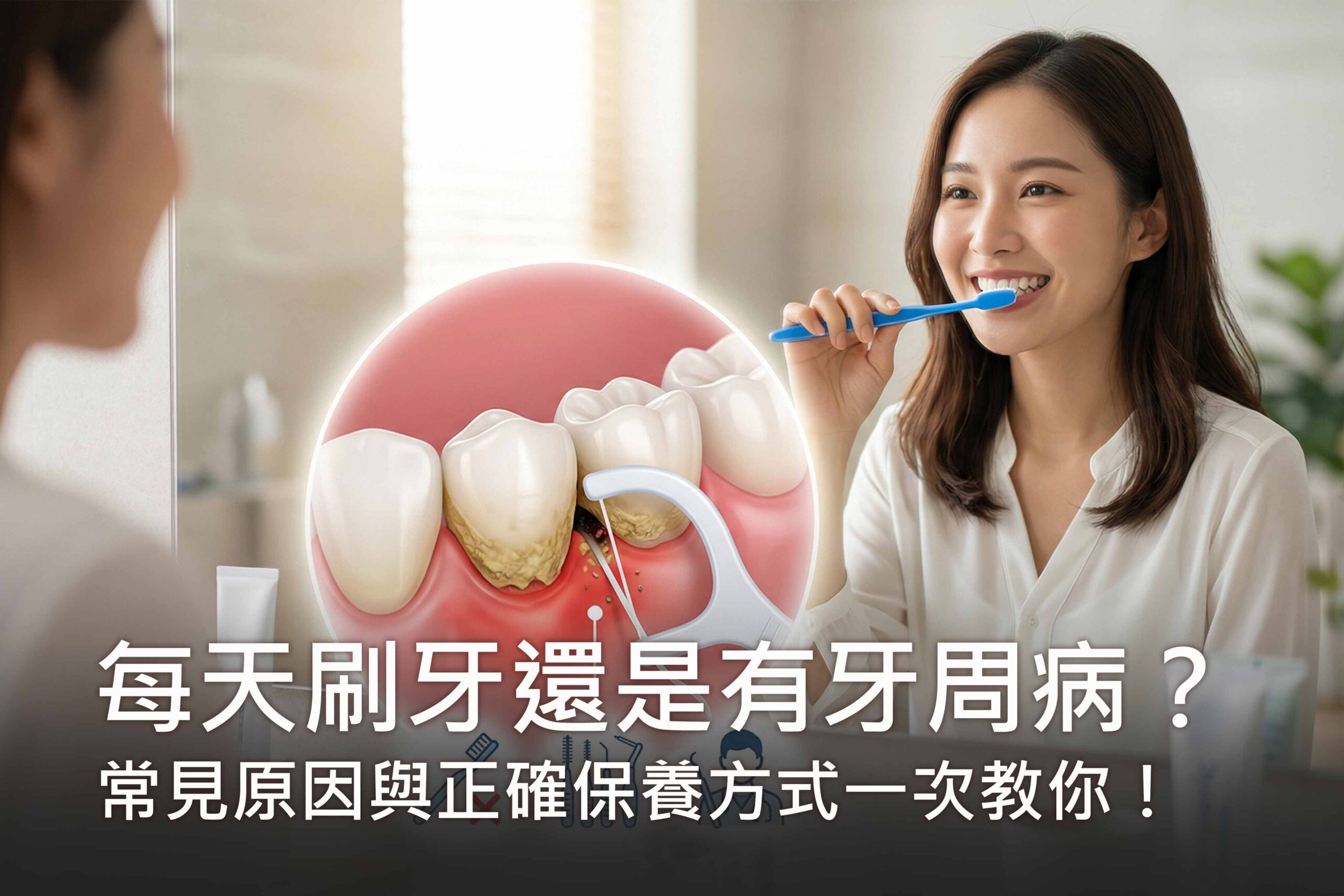 每天刷牙還是有牙周病？常見原因與正確保養方式一次教你！
