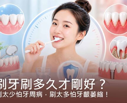 刷牙刷多久才剛好？刷太少怕牙周病，刷太多怕牙齦萎縮！醫師教你掌握「黃金清潔比例」